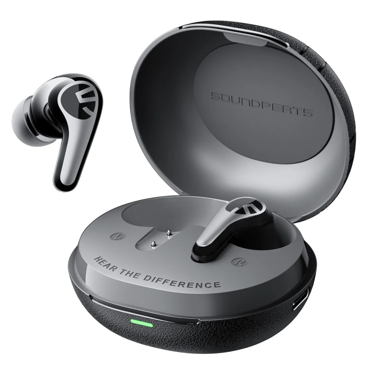 Audífono Bluetooth Soundpeats C30 Negro Cancelacion de Ruido 52 hrs IP54